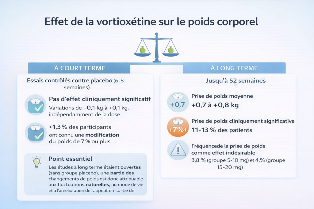 Données des essais cliniques sur le poids