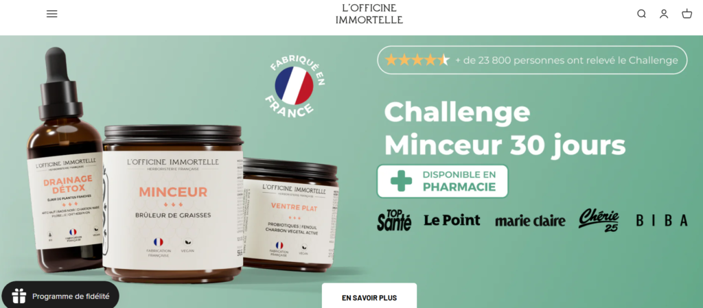 Officine Immortelle perte de poids